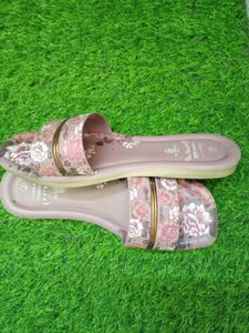 Floral Print Slides for Women