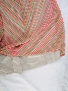 Multicolor Chiffon Skirt With Side Zip