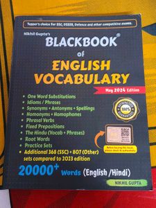 Blackbook of English Vocabulary Book