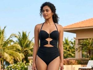 Black One-Piece Swimsuit