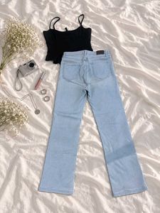Light Wash Wide Leg Jeans
