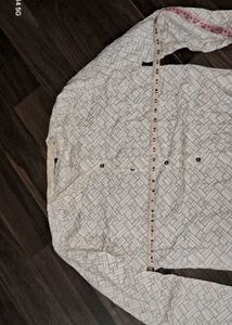 Patterned Button-Down Shirt
