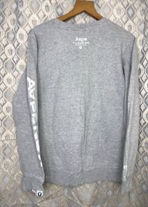 Grey BAPE Crewneck Sweatshirt