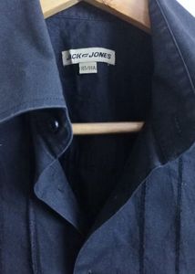 Jack &amp; Jones Black Pintuck Shirt