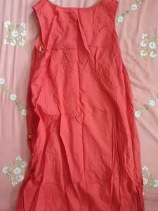 Beautiful Yellow &amp; Red Printed Kurta