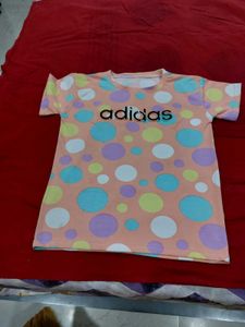 Adidas Pastel Polka Dot T-Shirt