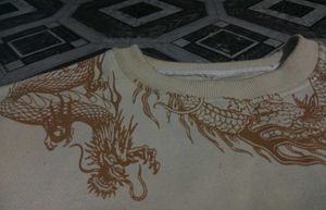 Dragon Print Crewneck Sweatshirt