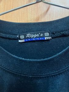 Rigga's Black Graphic T-Shirt For Men 👕✨