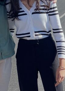 Striped Knit Cardigan