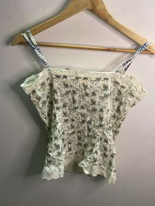 Floral Print Corset Top