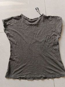 Tropical Leaf Print Graphic Tee