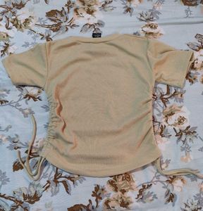 Cute Ruched Graphic Tee