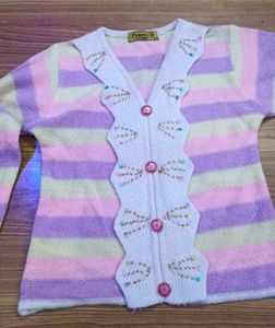Striped Cardigan Mudium Size
