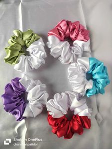 Set of 5 Satin Scrunchies