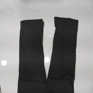 Chic Black Belted Pants