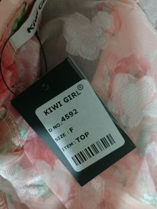Peach Floral Print Overcoats (Women's)
