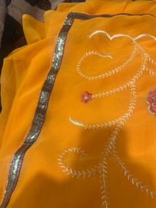 Elegant Mustard Saree