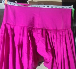 🌼 Magenta Silk Harem Salwar / Patiala Style Botto