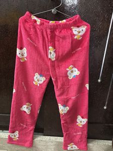 Cute Pink Bear Pajama Bottoms