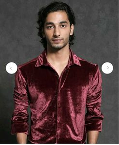 Rare Rabbit Slim Fit Valvet Shirt