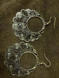 Combo of three Boho Ethnic Hoop Earrin