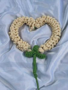 Crochet Heart Flower