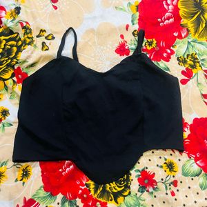 Chic Black Corset Top
