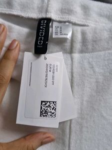H&amp;M White Bell Bottom Pants