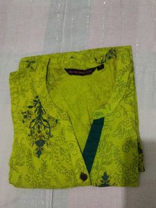 Green and Teal Tie-Dye Kurti Dupatta
