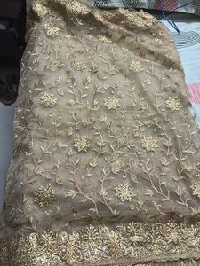 Nivah Fashion Women's Net Embroidery Stone Work Sa