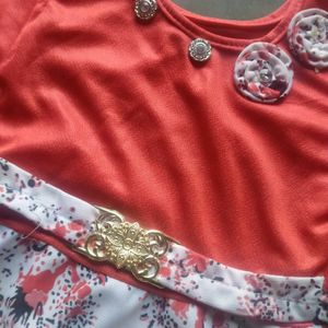 Combo Set Girls Western Dress