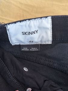 Classic Black Skinny Jeans 34 inch