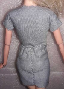 Grey Bow Detail Knit Top Barbie doll