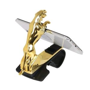 Jaguar Car Phone Holder (Golden) Pack Of 3