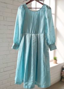 Light Blue Embellished Dress