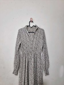 Floral Print Mock Neck Maxi Dress (Imported)