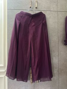 Purple Blouse And Plazoo