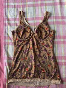 Vintage Y2K Floral Corset Top