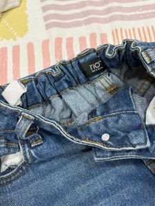Trendy Ripped Blue Denim Jeans