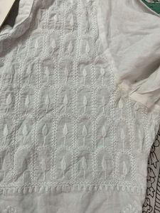 Fabindia White Chikankari Kurta