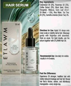 ETLAWM 5- in-1 Hair Elixir/ Serum