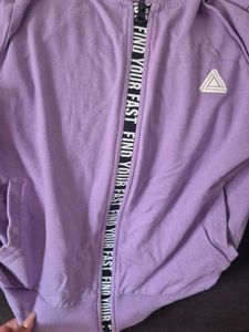 Lavender Zip-Up Hoodie