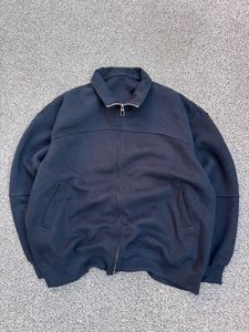 Men's Dark Navy Zip-Up Jacket
