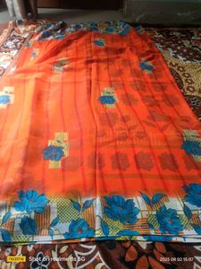 Floral Print Saree