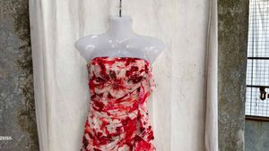 61810. Stunning Ruched Strapless Mini Dress