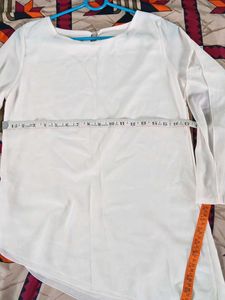 Elegant White Chiffon Top