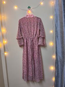 Chic Floral Print Midi Dress