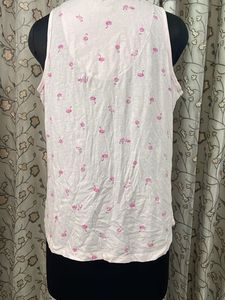 Sleeveless Flamingo Pajama Top