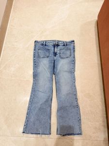 Light Wash Flared Jeans