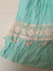 Boho Crochet Trimmed Summer Dress